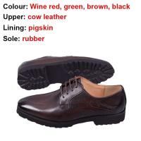 Zapatos de hombre con zapato completo con capa de punta de piel de vaca de nuevo estilo de moda - details 11