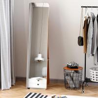 Espejo de Pie Rectangular Moderno de Madera de Pino Versátil para Uso en Pasillo, Dormitorio, Sala de Estar 37x43x156 cm - details 1