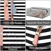 Traje plegable de las mujeres bolsa de viaje multifuncional de gran capacidad de gran PU bolsa de equipaje de mano - details 17