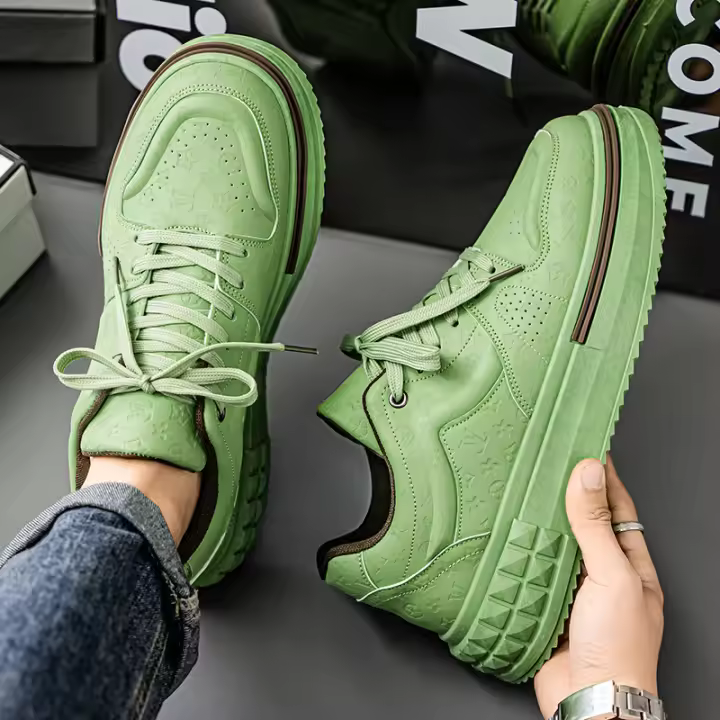 Zapatillas Blancas Transpirables para Hombres en Verano Zapatillas de Plataforma de Moda para Todos los Géneros Zapatillas Casuales para Papá - 1