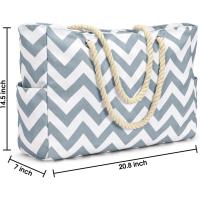 Bolsos de playa para mujer Bolso grande de playa impermeable Bolsos de playa con cremallera Bolso de piscina impermeable a prueba de arena Bolso grande - details 92