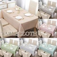 Mantel rectangular con estampado de cuadros de estilo nórdico, impermeable, resistente al aceite, patrón de búfalo de agua, mesa de comedor, fiesta - details 0