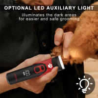 SOLIMPLA-cortadora de pelo profesional para perros y gatos, cortador de pelo con hoja de cerámica recargable, bajo nivel de ruido - details 4