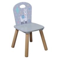 Infantil con 2 sillas, Material: Tablero de Fibra, Dimensiones: 55 x 55 x 45 cm, diseño: Alpaca, Color: Gris |   17702 13 - details 4