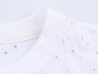 Camisetas Sin Mangas con Bordado para Mujer OUWU Top Corto Sencillo Liso Versátil - details 7