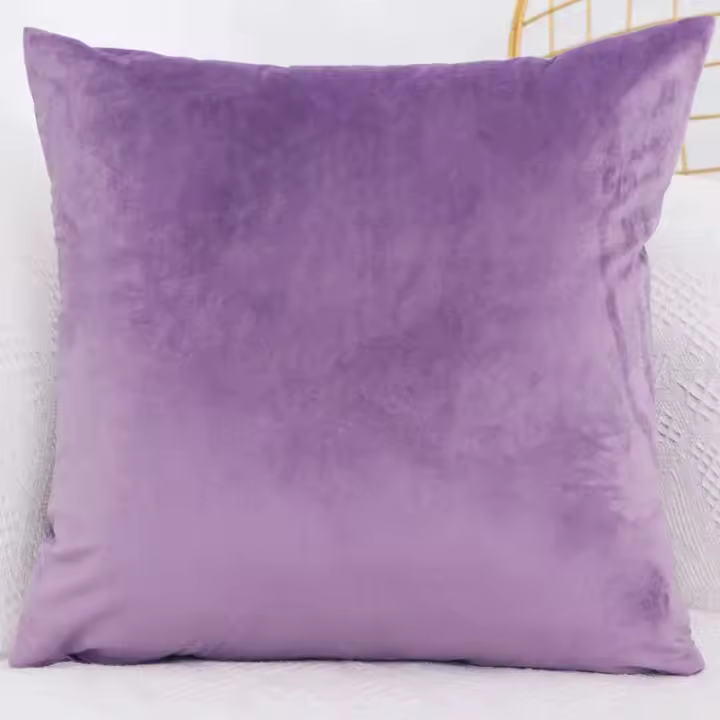 Funda de Almohada de Terciopelo Funda de Cojín Cuadrada Decorativa para Sofá y Dormitorio - 1