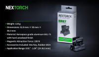 Montaje Magnético Nextorch RM87 para Linterna Compatible con 23–26.5mm Cuerpo de Linterna 100N Fuerte Imán Aleación de Aluminio Aérea Adecuado para Linternas T20L / TA41 / T5 / T7 / TA5 / P60 - details 5