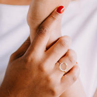 Anillo de acero inoxidable para mujer, joyería de lujo, anillo de Estado de Ángel - details 16