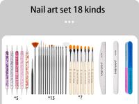Juego de Herramientas para uñas, cepillo de manicura completo, barra de pulido, adorno para principiantes, conjunto básico de manicura - details 2