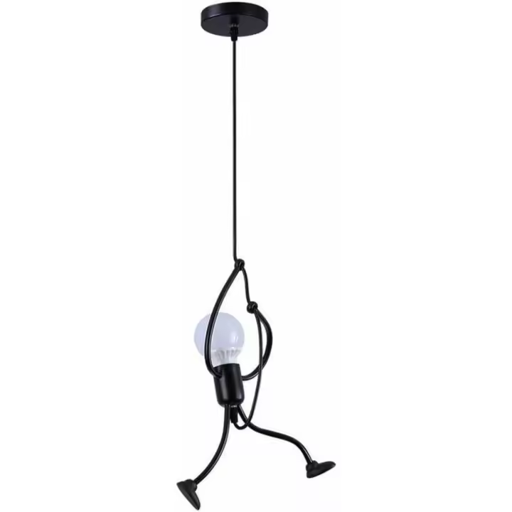 Pequeño candelabro de hierro forjado retro restaurante cafetería tienda de ropa perso - 1