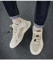 Zapatillas de Moda para Hombres al Aire Libre Zapatos Deportivos Transpirables Antideslizantes de Malla de Verano Calzado Casual de Marrón - details 13
