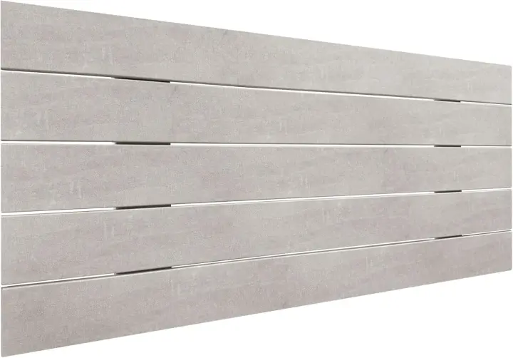 Cabecero de madera reciclada estilo paleta horizontal, cama de paletas, herrajes incluidos (160x46 paleta 5, madera Cambrian) - 1