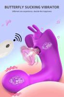 Consolador vibrador portátil para mujer, succión del clítoris/vagina, juguete estimulante, Control remoto, mariposa, bragas, - details 0