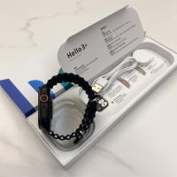 2024 Negro Hello Watch 3 Plus Reloj inteligente AMOLED 450mAH 49mm Ultra Sport Relojes inteligentes Hombre Mujer Música local NFC Llamada Bluetooth - details 3