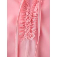Vestido de gasa con volantes, estilo clásico, versátil y a la moda para mujer. - details 5