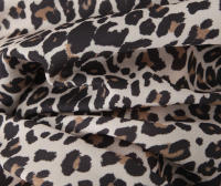 YENKYE-Vestido corto de verano con estampado de leopardo para mujer, minivestido Vintage de manga abombada con lazo y escote en V, 2025 - details 12