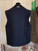 Chaqueta V-cuello para Mujer Primavera 2024 Top de Talla Grande con Pleates Retail - details 4