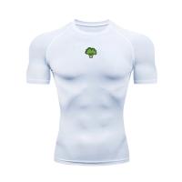 Camisetas de Correr para Hombres Secado Rápido de Broccoli Ropa de Gimnasio Ajustada - details 10