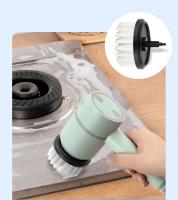 Cepillo de Limpieza Eléctrico Multifuncional Recargable con 6 Cabezas de Cepillo de Limpieza Intercambiables para Baño Cocina Horno Plato Suelo - details 6