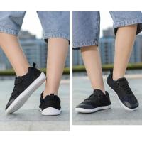 Zapatillas Minimalistas Para Niños Y Niñas Toddler Ligera Cero Bajada Zapatos Naturales Planos Transpirables De Tela Con Cordones Y Hebilla - details 20
