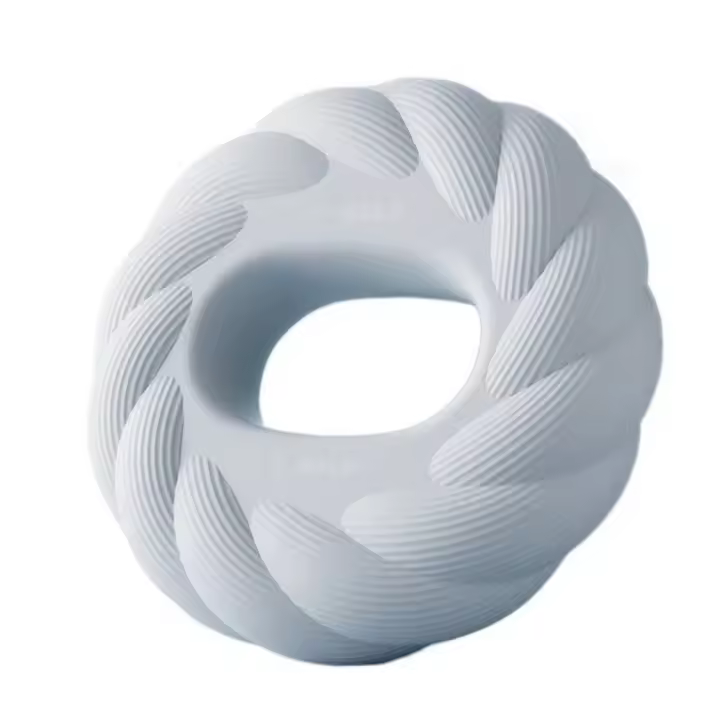 Anillo de entrenamiento de fuerza de agarre en forma de pétalo, doble peso, 20-50LB, ejercitador de fuerza de dedo, fortalecedor de agarre de mano de silicona hueca - 1