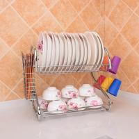 Escurridor de tazas de Metal para ahorro de espacio, soporte estable para platos duradero en forma de S de 2 niveles, palillos - details 7