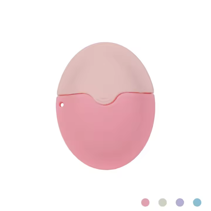 Aplicador de rodillo de silicona para crema solar, botellas de crema de loción de aislamiento ovaladas rellenables, herramienta cosmética de Color de costura - 1