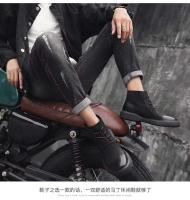 Productos de diseño 2024: zapatos de cuero genuino, realce de altura de moda británica y botas casuales de felpa para hombres - details 11