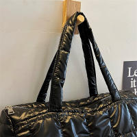 Bolso cruzado de algodón para mujer, bolsa de hombro de gran capacidad, a la moda, estilo Boston - details 22