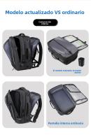 La mochila se puede aspirar y comprimir, mochila de expansión simple y de gran capacidad, de alta gama para hombres, bolsa de viaje. - details 7