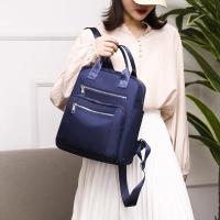 Mochila Oxford impermeable de gran capacidad para mujer, Bolsa Escolar de viaje para adolescentes, paquete negro Simple, nueva moda - details 8