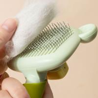 Cepillo de pelo para depilación de una sola tecla, cepillo de pelo portátil eficiente para perros y gatos, peine de aguja profesional silencioso - details 2