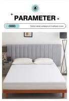 Protector de colchón impermeable con cremallera, Funda de colchón silenciosa suave y transpirable para cama individual o doble, tamaño Queen/King - details 15