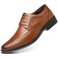 Oxford aeic lther, clásico formal para hombre. - details 4