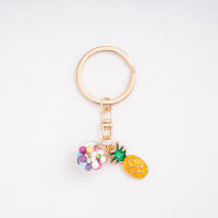 Llavero de Corazón de Niña de Dibujos Animados Coreano Creativo Llavero Colgante de Bolso para Mujer con Anillo de Joyería Sencillo - details 5