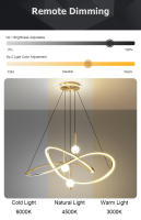 LEFAN-Luz LED moderna para habitación, iluminación creativa para comedor, 80CM - details 2