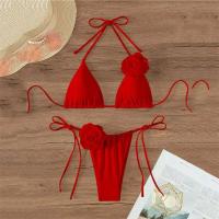 Bikini tanga para mujer, traje de baño brasileño con cordones, conjunto de bikini para mujer 2025 - details 29