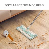 Mopa Plana Telescópica con Almohadillas de Microfibra Grande Limpiador de Piso para Hogar con Mango de 360 Grados - details 1