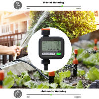 Temporizador de aspersor programable manguera de agua temporizador de grifo controlador de riego temporizador de riego de jardín con retardo de lluvia Manual 1 salida - details 5
