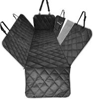 Funda para asiento de coche impermeable, con ventana de malla y bolsillo, portaobjetos, antideslizante y antiarañazos - details 0