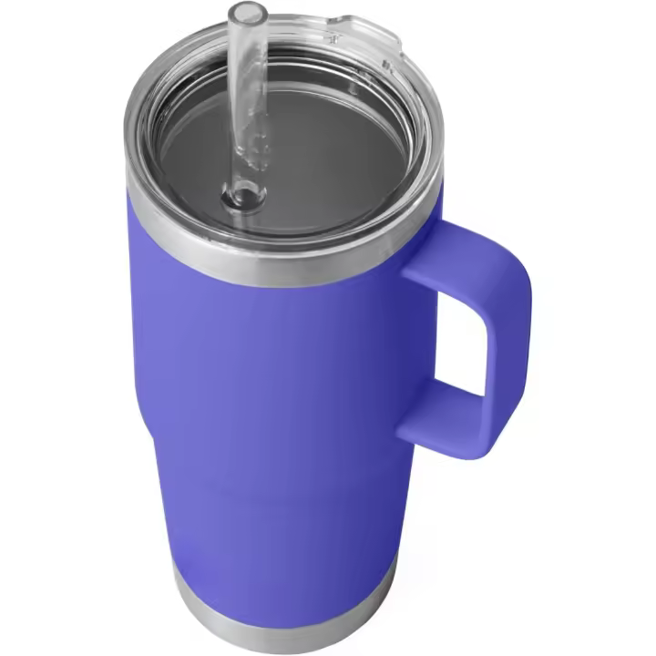 Taza de Paja de Acero Inoxidable Aislada de Vacío Ultra Marino Morado, 25 oz - 1