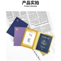 Cartera de Pasaporte de Cuero PU Titular Común para Mujeres y Hombres Porta Tarjetas de Negocios - details 5