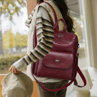 Mochila de hombro Retro para mujer, longitud de correa ajustable, bolsillos incorporados para madre de mediana edad - details 4