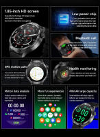 2025 Nuevo reloj inteligente deportivo GPS de pantalla amoled de 1,85 pulgadas frecuencia cardíaca brújula NFC masculina oxígeno en sangre asistencia de voz de llamada Bluetooth Batería de 410 ma ip68 reloj inteligente impermeable Para Android e Ios - details 1
