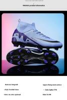 Nuevos zapatos de fútbol transpirables de alta calidad para hombres con diseño de uñas rotas para jóvenes fanáticos de los deportes disciplinarios cruzados - details 2