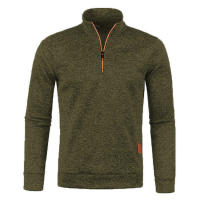 2025 Chaqueta de punto con cuello para hombre, suéter de terciopelo fino, estilo moderno, talla grande, otoño e invierno - details 24