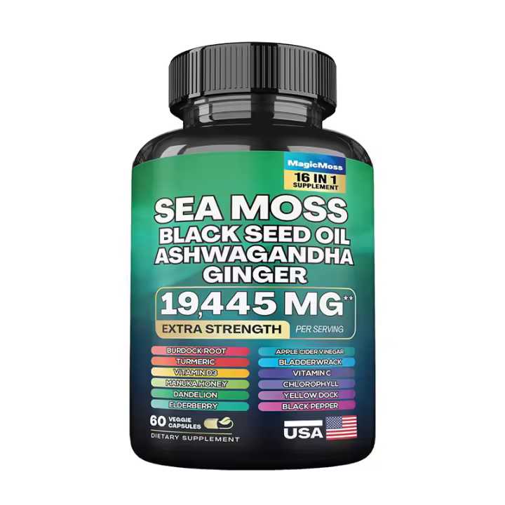 Resina cápsula de algas marinas seamoss Shilajit - 1