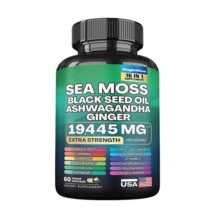 Resina cápsula de algas marinas seamoss Shilajit - 1
