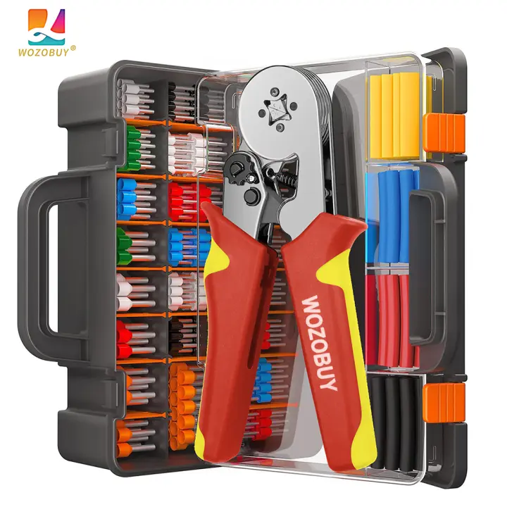 Alicates de Crimpe para Tubo/Sleeve/Aguja Terminal Multifuncional Herramientas de Electricista HSC8 6-4/6-6 con Material de Empuñadura de Metal y Plástico Uso para Bricolaje en Casa - 1