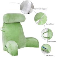 Almohada de apoyo para el cuerpo con forma de triángulo para la cabeza de la cama - details 2